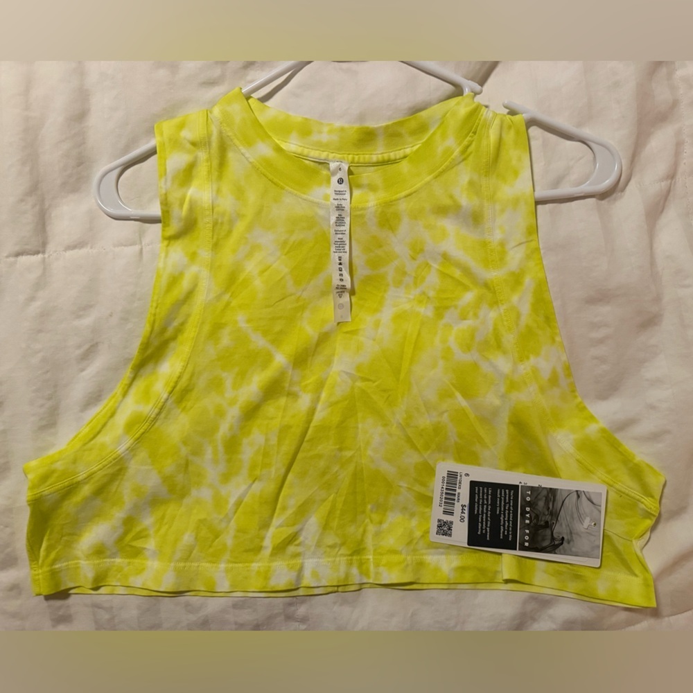 Lululemon All Yours Crop Tank *Tie Dye, NWT - Picture 3 of 3